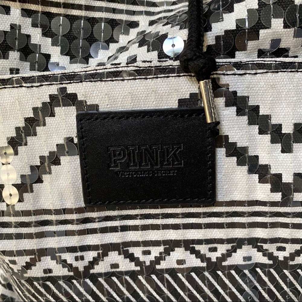 Victoria's Secret Sequin Aztec Backpack Book Bag - Picture 3 of 10